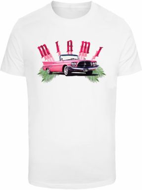 Mister Tee Tričko 'Miami Car'  zelená / rubínová / čierna / biela