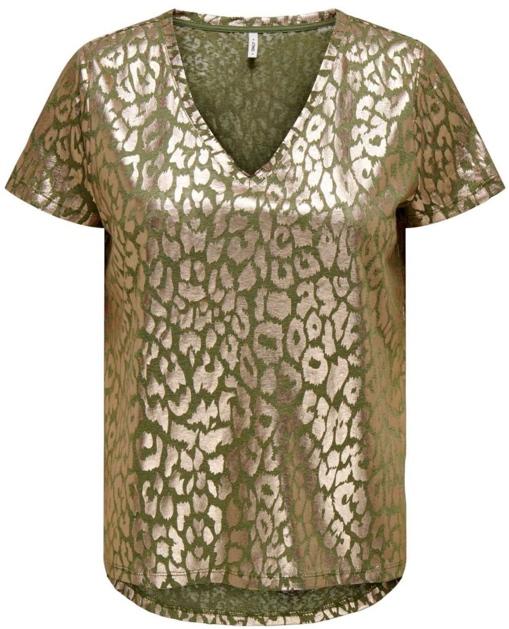 ONLY Tričko  zlatá / zelená