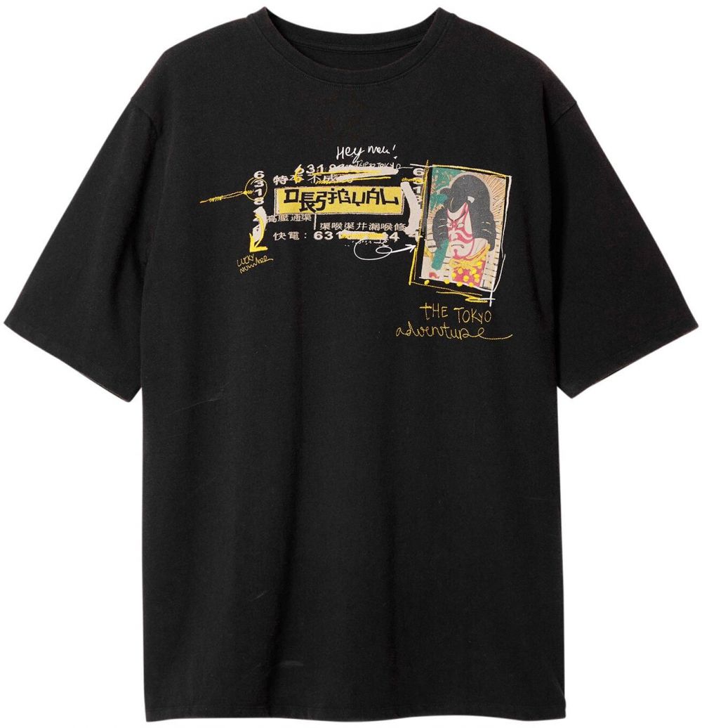 Desigual Tričko  zmiešané farby / čierna