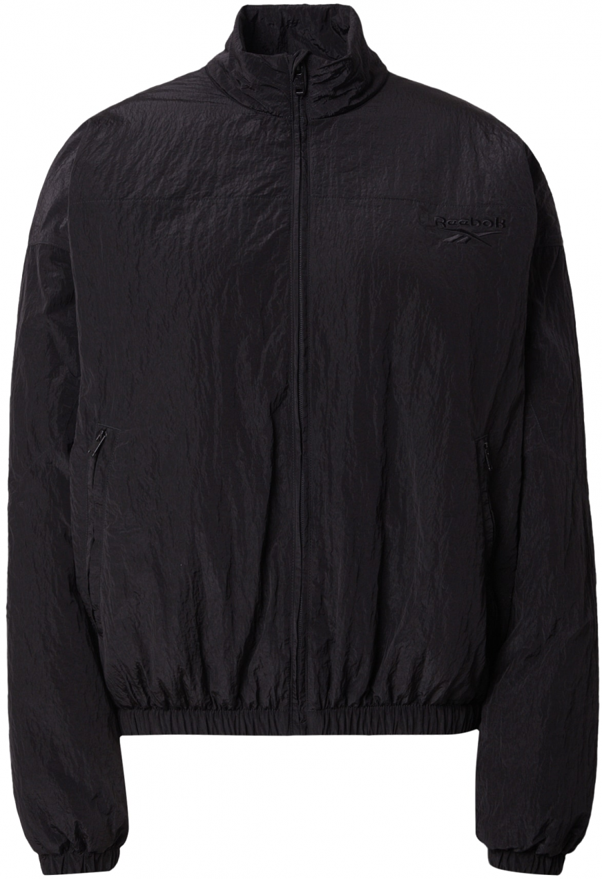 Reebok Prechodná bunda  sivá / čierna