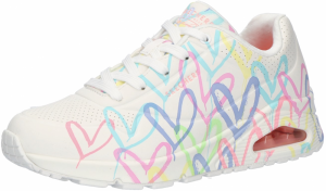 SKECHERS Nízke tenisky 'Uno - Spread The Love'  modrá / svetlomodrá / ružová / biela