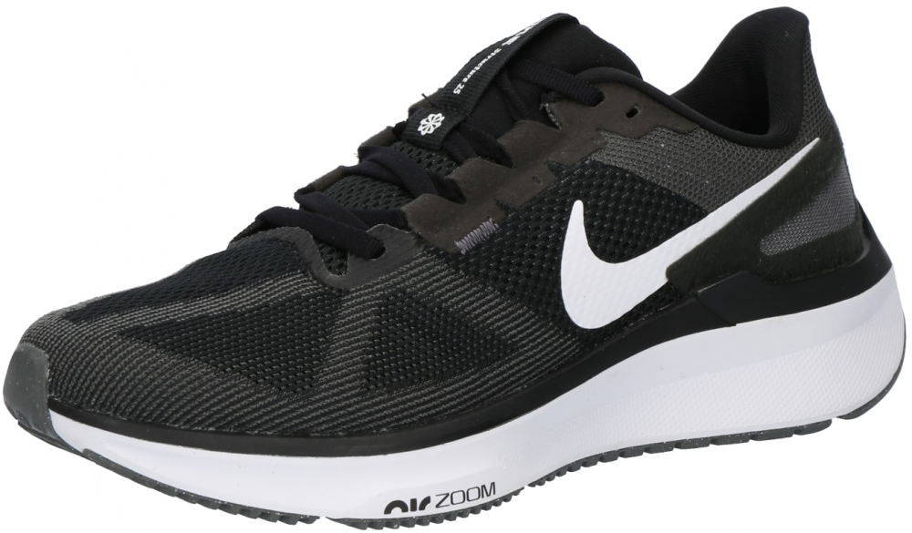 NIKE Bežecká obuv 'Air Zoom Structure 25'  čierna / biela