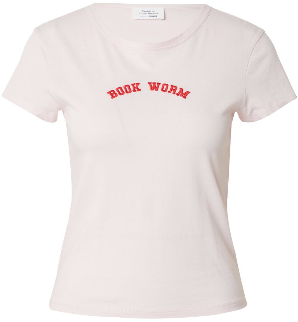 Daahls by Emma Roberts exclusively for ABOUT YOU Tričko 'Caya'  pastelovo ružová / červená