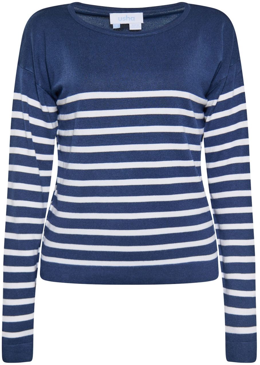 usha BLUE LABEL Sveter  námornícka modrá / biela