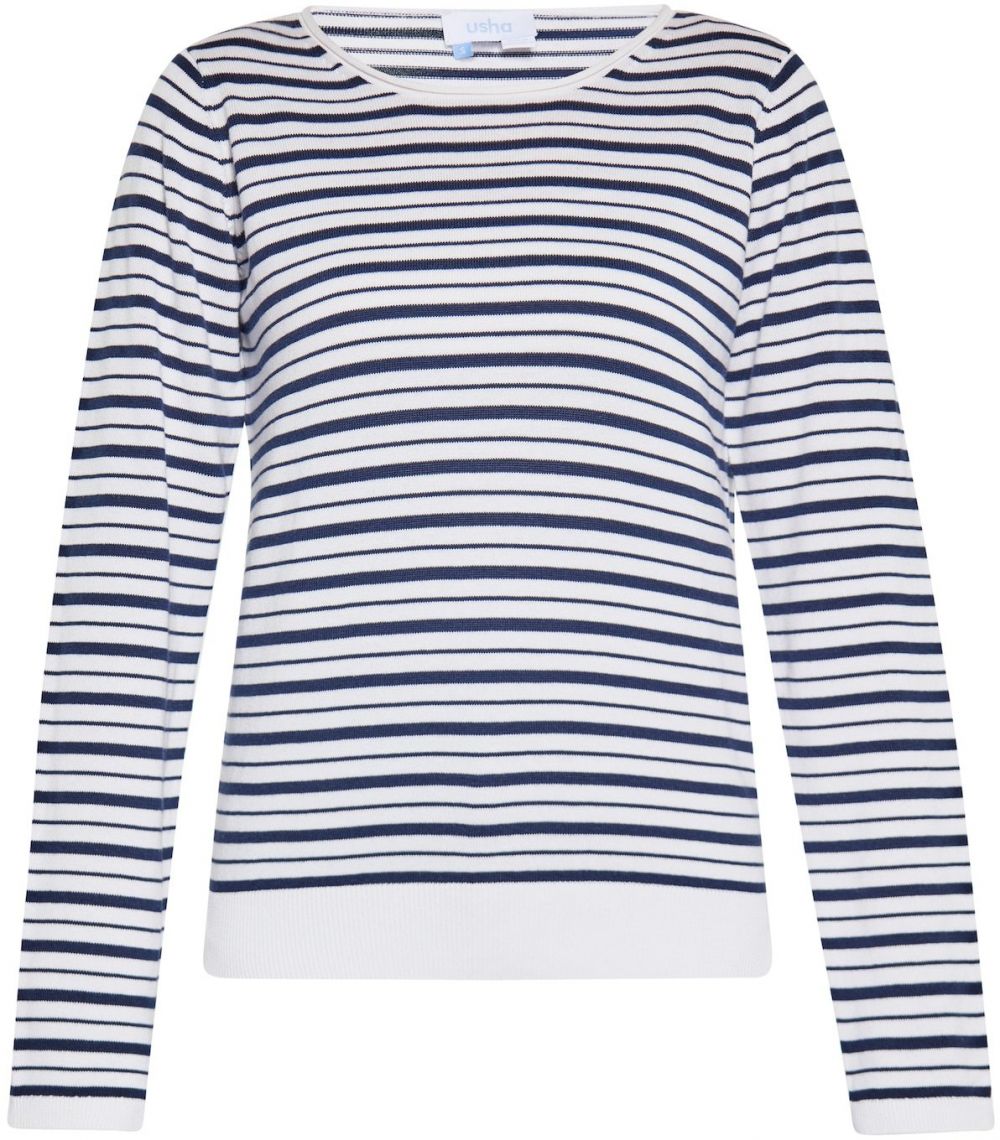 usha BLUE LABEL Sveter  námornícka modrá / biela