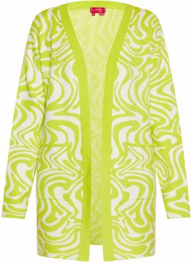 swirly Kardigán  jablková / biela ako vlna