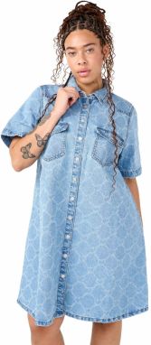 Zizzi Košeľové šaty 'JVERA'  modrá / modrá denim