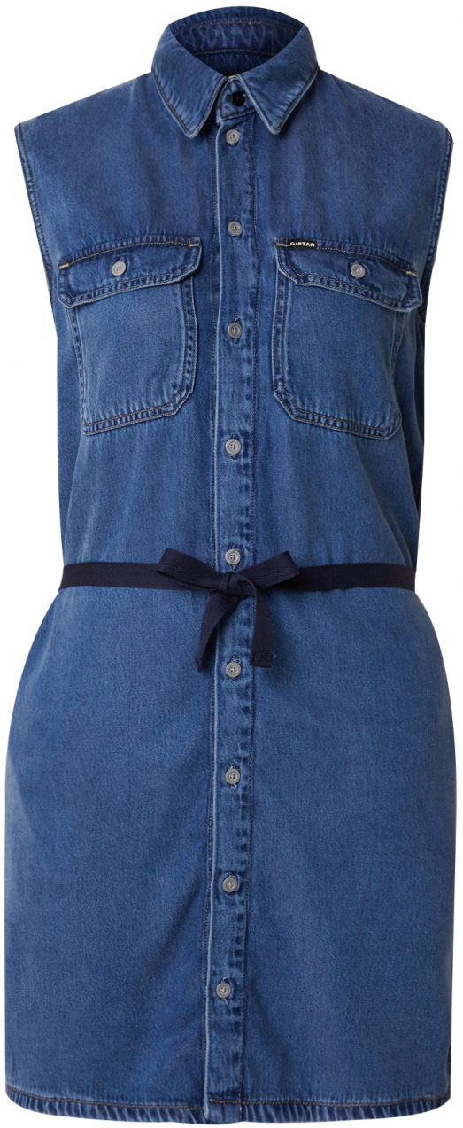 G-STAR Košeľové šaty  námornícka modrá / modrá denim