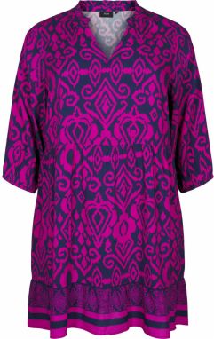 Zizzi Šaty 'EBING'  modrá / fuksia