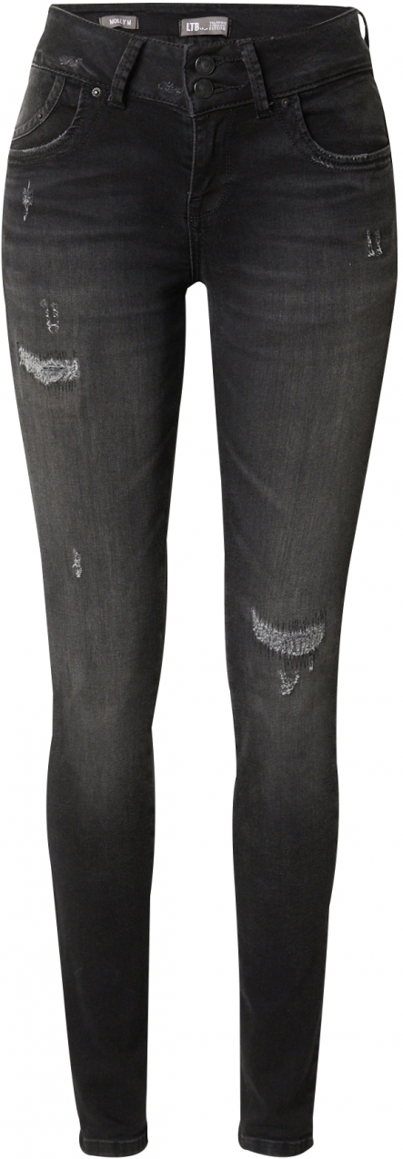 LTB Džínsy 'MOLLY'  čierny denim