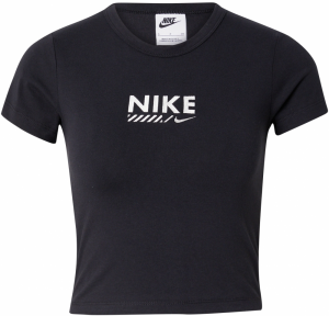 Nike Sportswear Tričko  čierna / biela