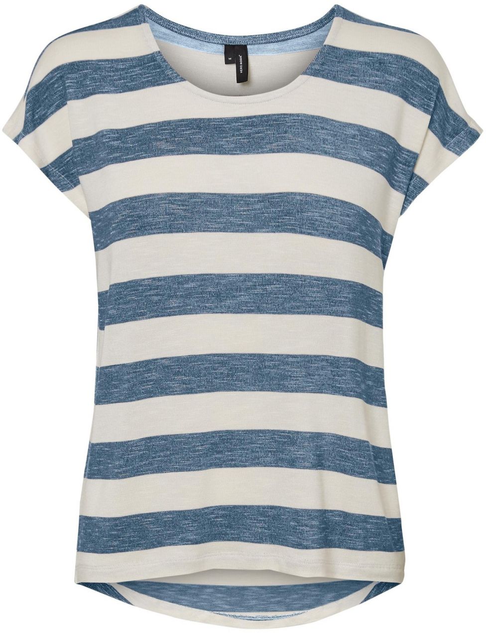 VERO MODA Tričko 'VMWide'  modrosivá / biela
