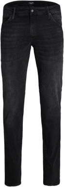 Jack & Jones Plus Džínsy 'JJIGLENN JJFOX'  čierny denim