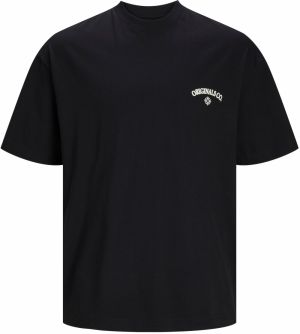 JACK & JONES Tričko 'JORSantorini'  svetlobéžová / čierna