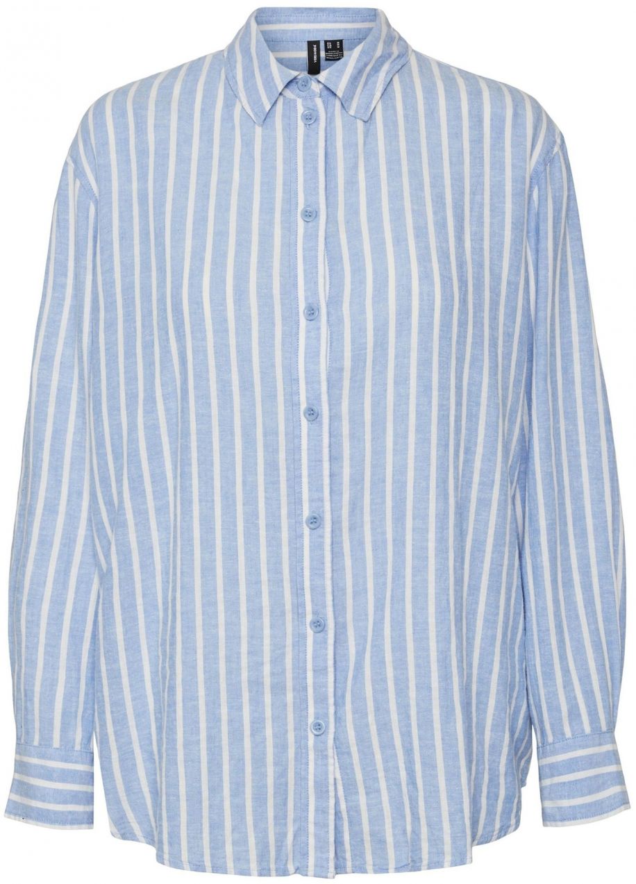 VERO MODA Blúzka 'VMLinn'  modrá / šedobiela