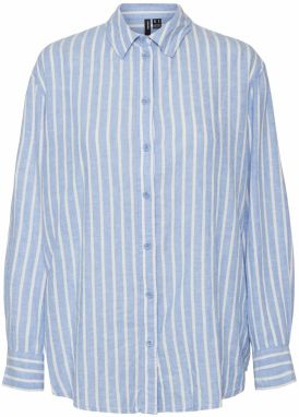 VERO MODA Blúzka 'VMLinn'  modrá / šedobiela
