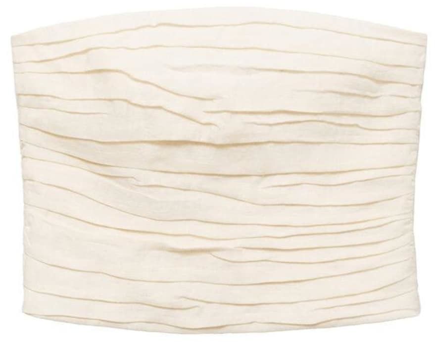 MANGO Top 'Margot'  prírodná biela