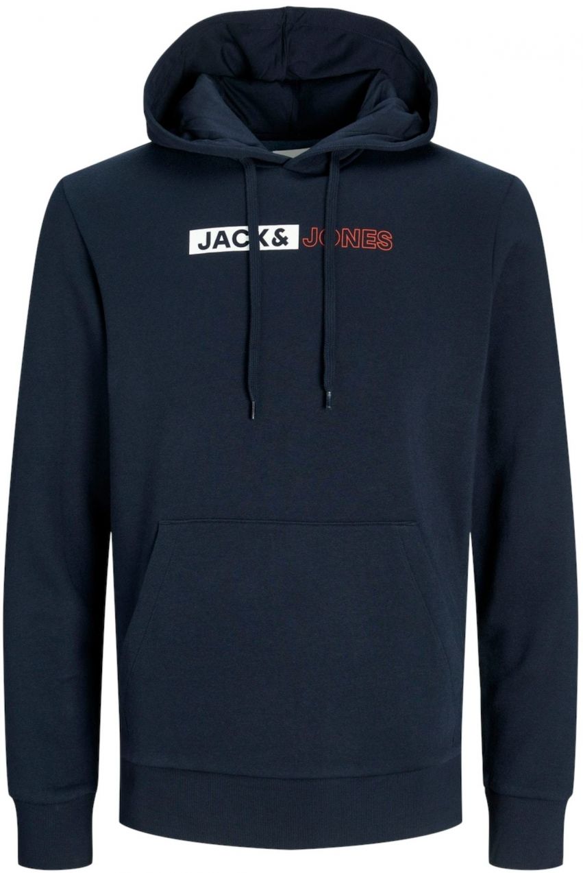 JACK & JONES Mikina  námornícka modrá / červená / biela