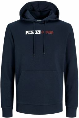 JACK & JONES Mikina  námornícka modrá / červená / biela