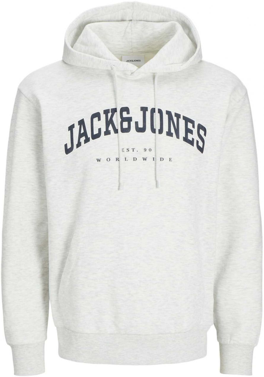 JACK & JONES Mikina 'JJECaleb'  námornícka modrá / biela melírovaná