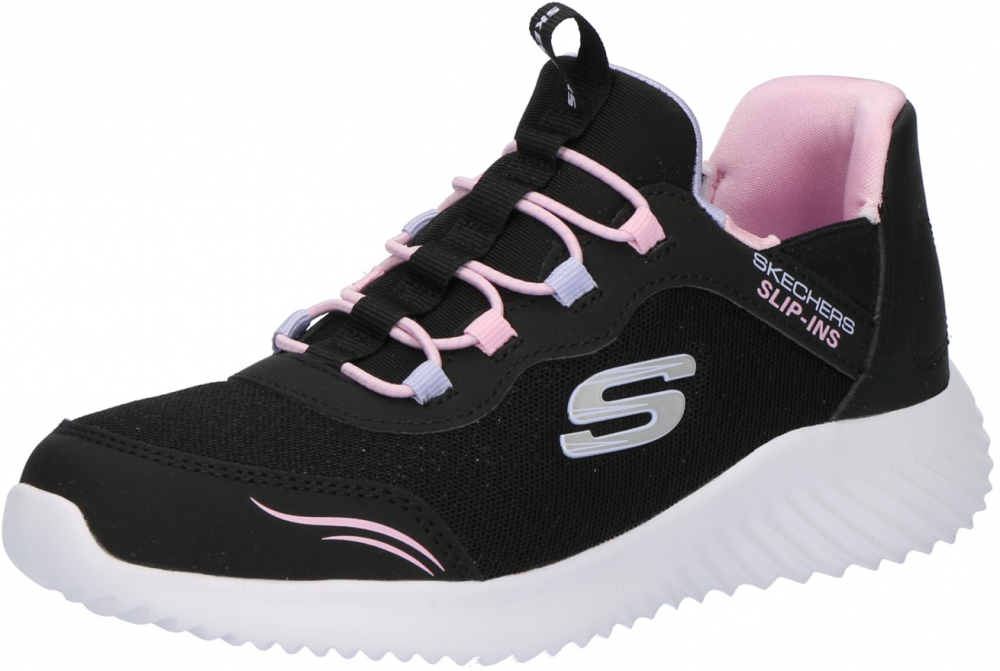 SKECHERS Tenisky 'Wave 92'  sivá / svetlofialová / ružová / čierna