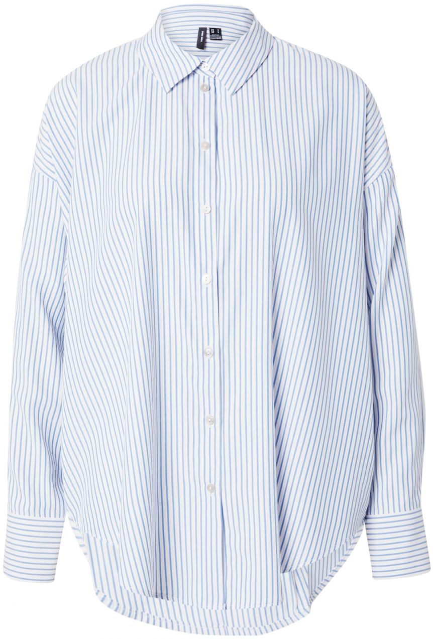 VERO MODA Blúzka 'VMNORA'  modrá / biela