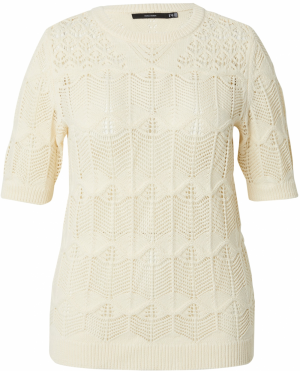 Vero Moda Curve Sveter 'VMCalexia'  krémová
