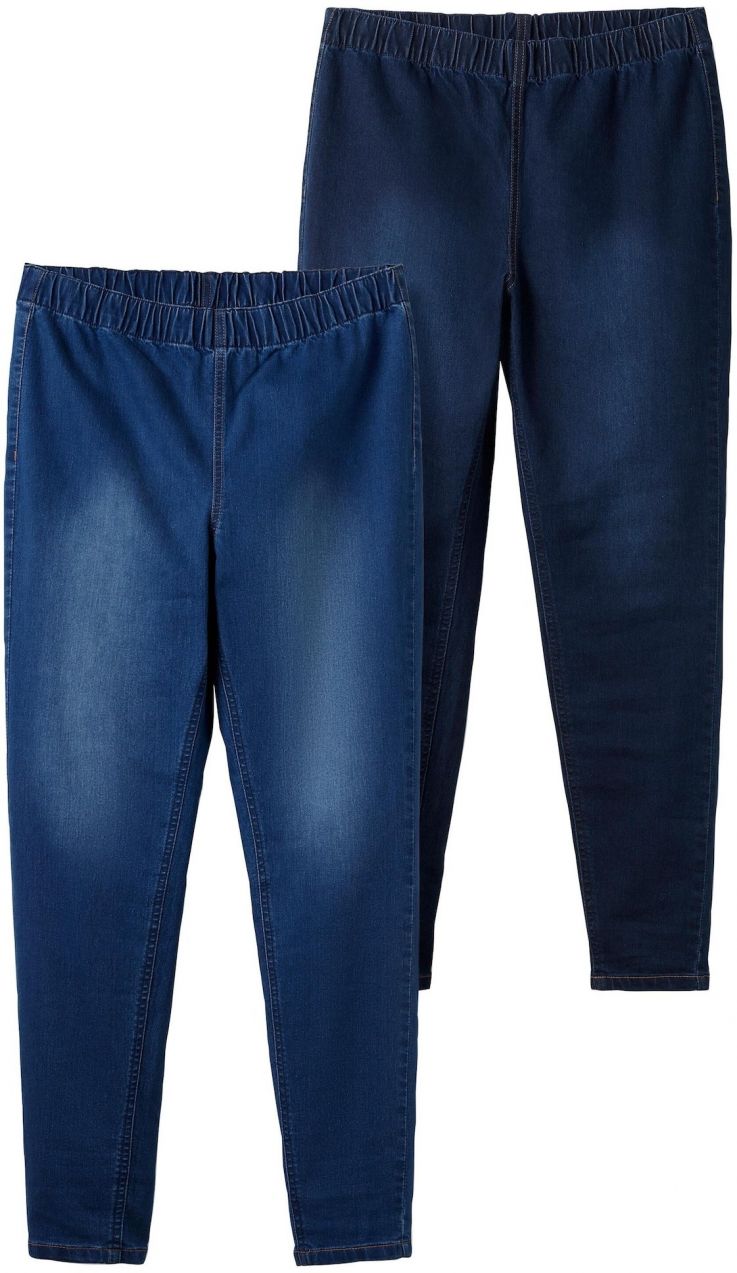 SHEEGO Jeggings  modrá denim