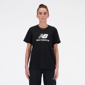 new balance Tričko 'Essentials'  čierna / biela