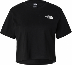 THE NORTH FACE Tričko 'Cropped Simple Dome T-Shirt'  čierna / biela