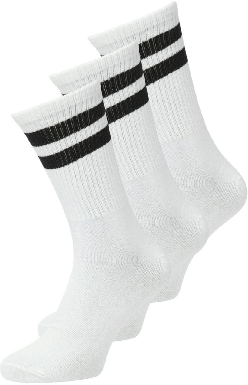 JACK & JONES Ponožky 'JJTravis'  čierna / biela