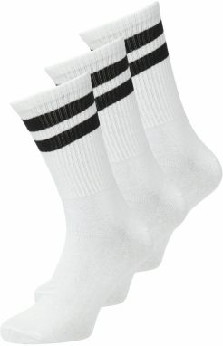 JACK & JONES Ponožky 'JJTravis'  čierna / biela