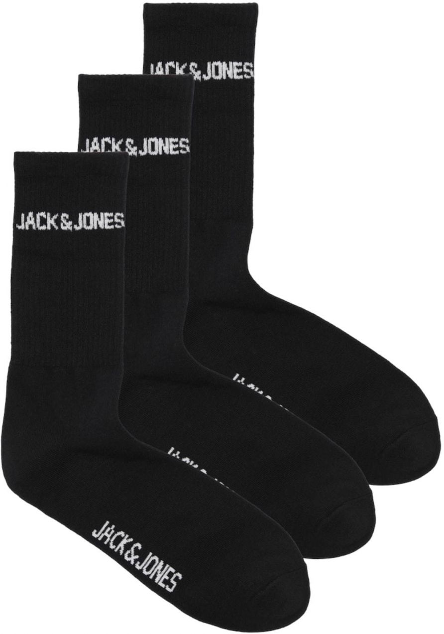 JACK & JONES Ponožky 'JACMELVIN'  čierna / biela