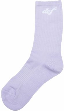 DEF Ponožky 'Pastel'  pastelovo fialová / biela