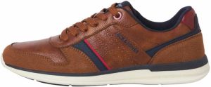JACK & JONES Nízke tenisky 'JFWBARON'  námornícka modrá / koňaková / červená