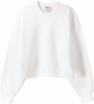 Bershka Mikina  žltá / ružová / čierna / biela