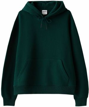 Bershka Mikina  tmavozelená