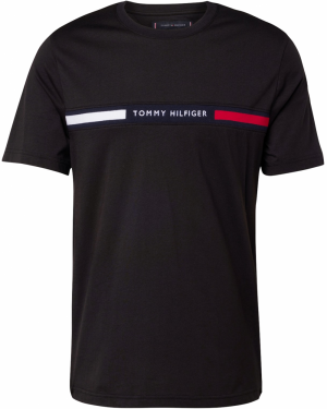 TOMMY HILFIGER Tričko  námornícka modrá / červená / čierna / biela