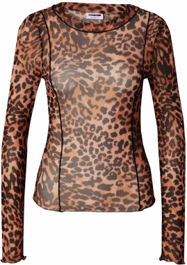 Noisy may Tričko 'NMELIF'  hnedá / čierna