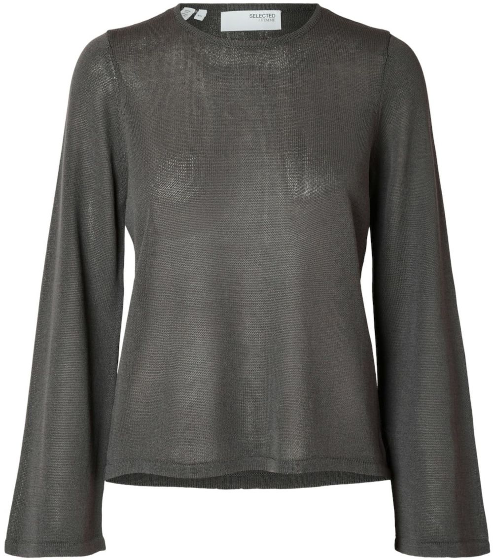 SELECTED FEMME Sveter 'SLFMoon'  tmavosivá