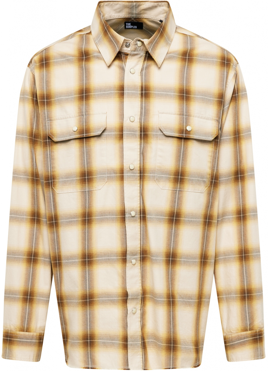 The Kooples Košeľa  béžová / hnedá / hrdzavohnedá