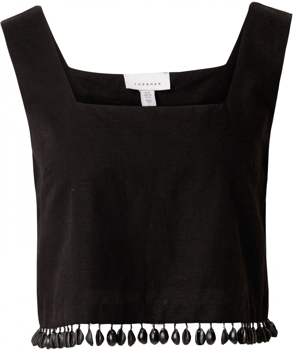TOPSHOP Top  čierna