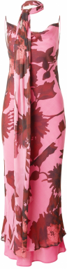 TOPSHOP Šaty  pitaya / karmínovo červená / tmavočervená / čierna