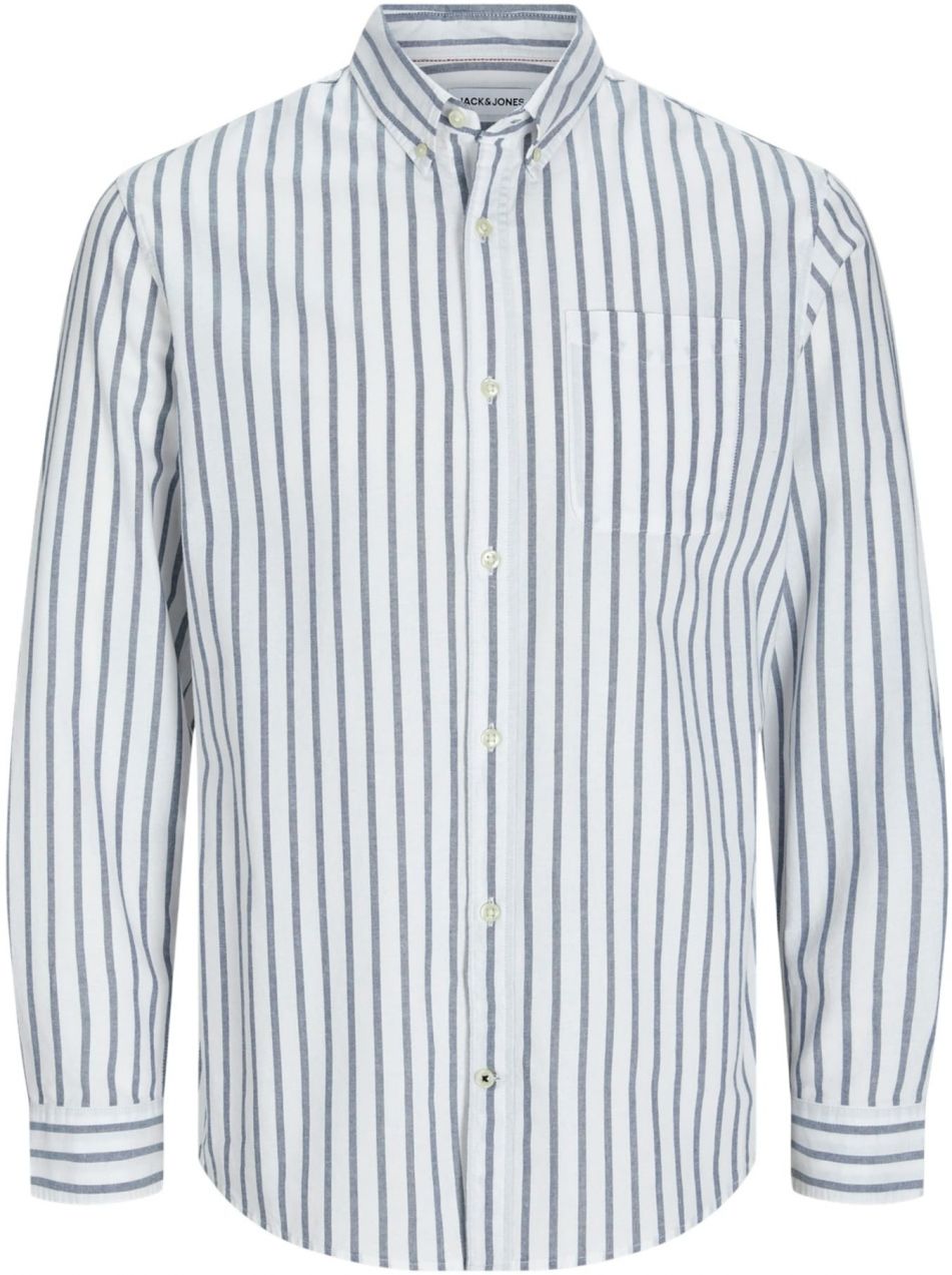 JACK & JONES Košeľa 'JJEOxford'  tmavomodrá / biela