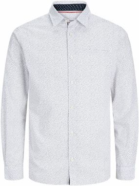 JACK & JONES Košeľa 'Remy'  námornícka modrá / biela