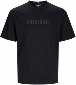JACK & JONES Tričko 'Frederiksberg'  tmavosivá / čierna
