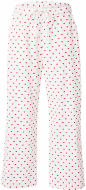Lindex Pyžamové nohavice  červená / biela