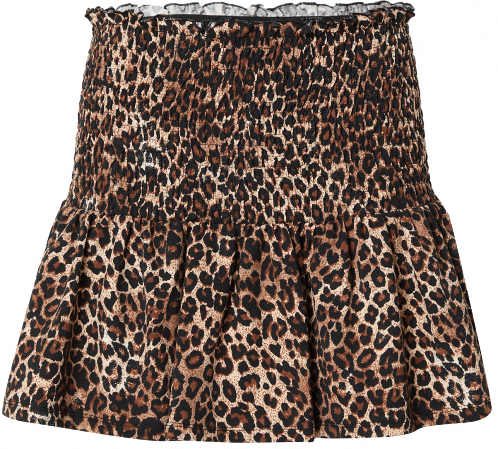 Monki Sukňa  krémová / hnedá / čierna