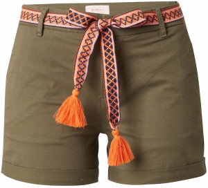 ONLY Chino nohavice 'ONLGeorgia'  olivová / oranžová / čierna