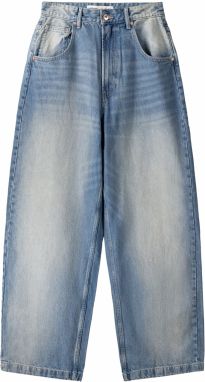 Bershka Džínsy  modrá denim